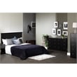 South Shore Breakwater 5 Drawer Chest in Pure Black Finish