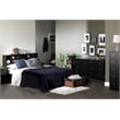 South Shore Breakwater 5 Drawer Chest in Pure Black Finish