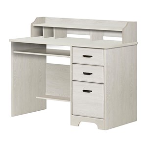 versa computer desk with hutch-winter oak-south shore