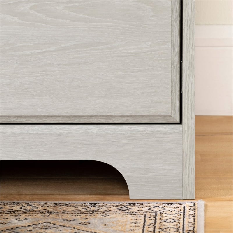 Versa Computer Desk with Hutch-Winter Oak-South Shore