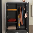 South Shore Acapella Engineered Wood Wardrobe Armoire in Gray Oak