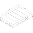 South Shore Flexible Engineered Wood Bed with Storage and Baskets in Pure White