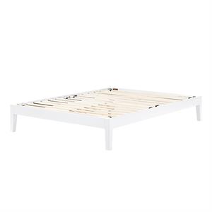 south shore vito full size platform bed in white