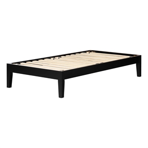 South Shore Vito Platform Bed in Black