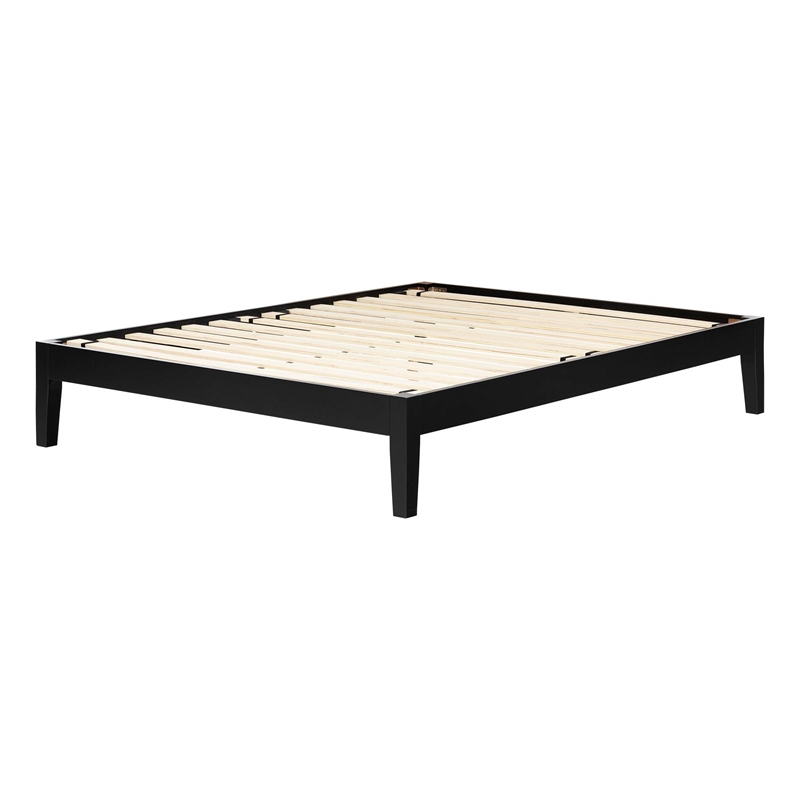 South Shore Vito Platform Bed in Black