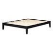 South Shore Vito Platform Bed in Black