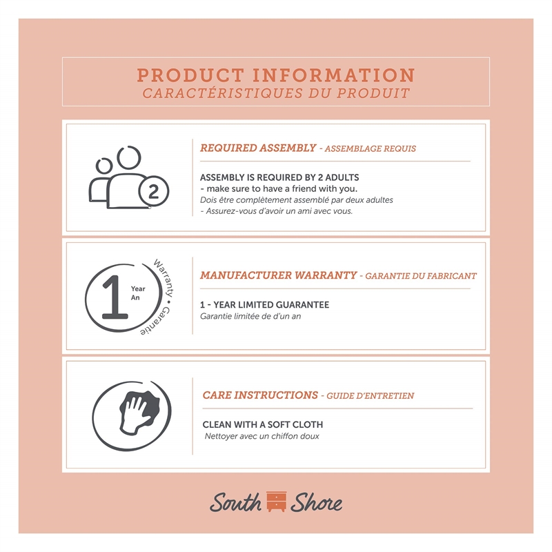 South Shore Vito Platform Bed in Black