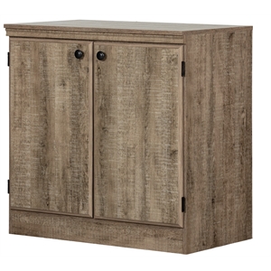 morgan small 2-door storage cabinet-weathered oak-south shore