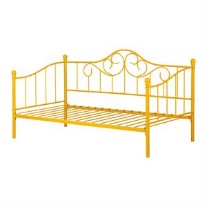 balka metal daybed with metal slats-yellow-south shore