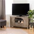 Lionel Corner TV Stand-Weathered Oak-South Shore