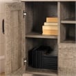 Lionel Corner TV Stand-Weathered Oak-South Shore