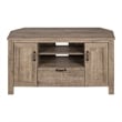 Lionel Corner TV Stand-Weathered Oak-South Shore