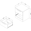 Step One Essential 2-Drawer Nightstand -Winter Oak-South Shore