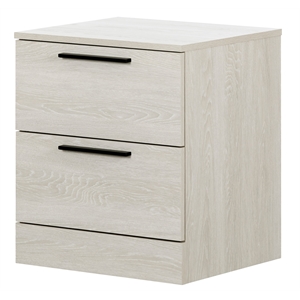 step one essential 2-drawer nightstand -winter oak-south shore