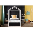 Sweedi House Bed-White-South Shore