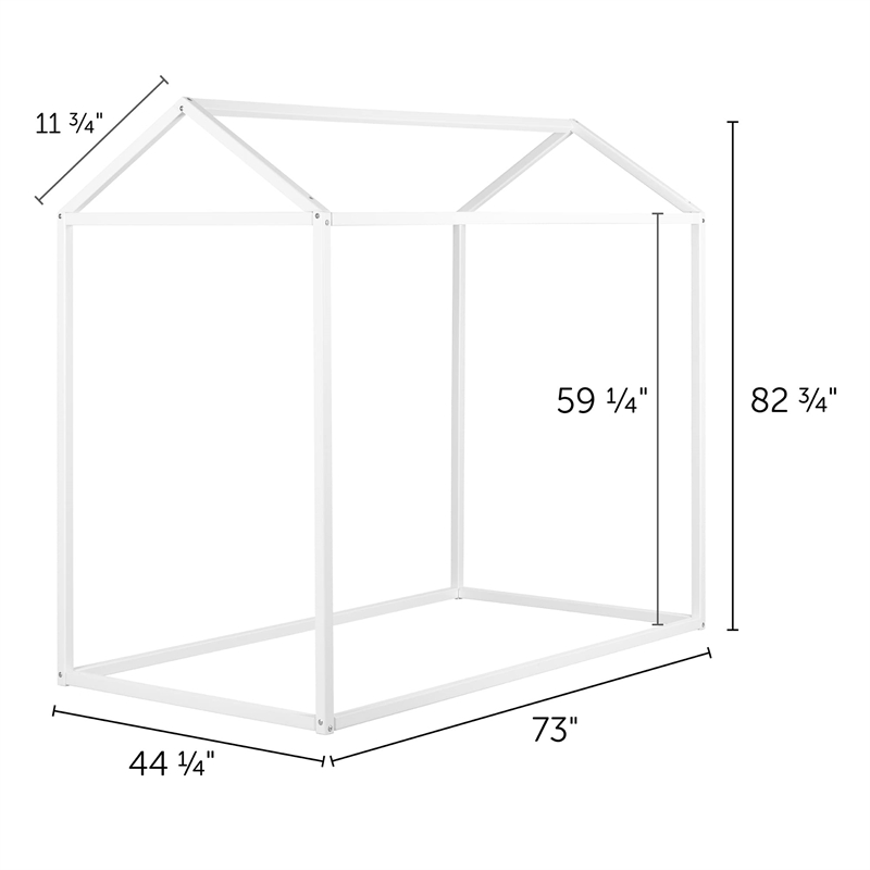 Sweedi House Bed-White-South Shore