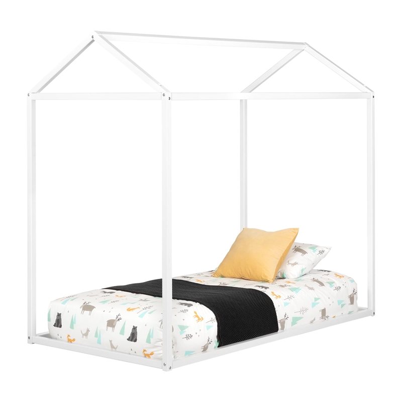 Sweedi House Bed-White-South Shore