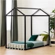 Sweedi House Bed-Black-South Shore