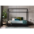 Sweedi House Bed-Black-South Shore