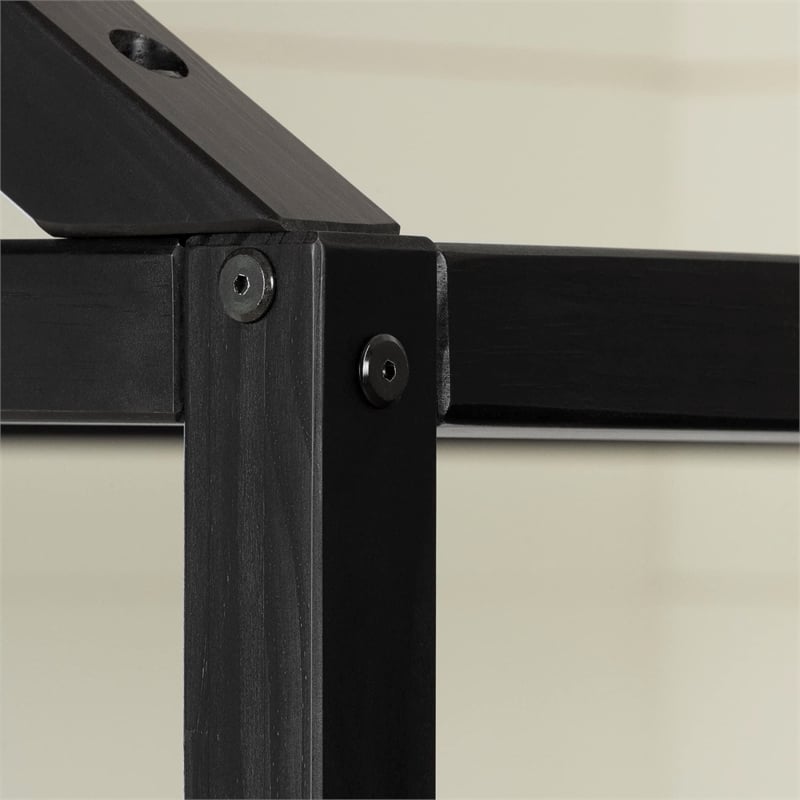 Sweedi House Bed-Black-South Shore