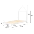 Sweedi Bed with House Frame Headboard-Pure White-South Shore