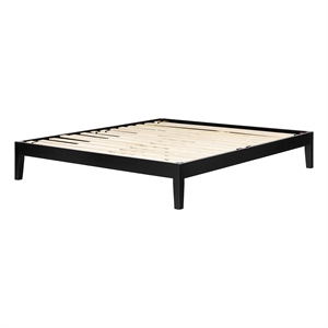 South Shore Vito Platform Bed in Black