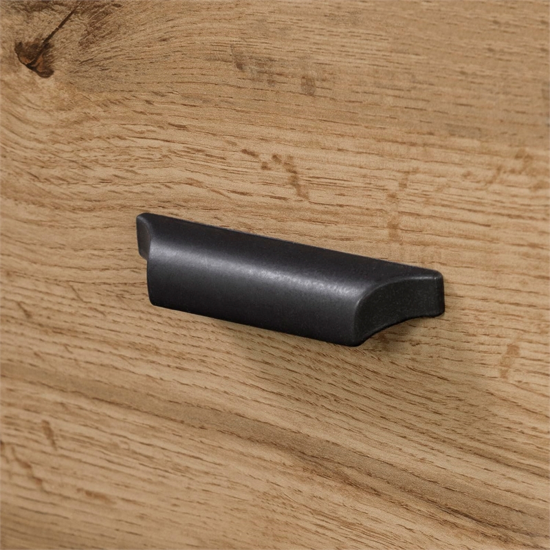 Versa Computer Desk with Hutch-Nordik Oak-South Shore