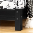 Sweedi Bed with House Frame Headboard-Matte Black-South Shore