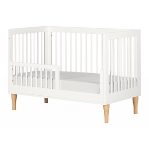 balka toddler rail for baby crib-pure white-south shore