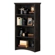 Gascony 4-Shelf Bookcase-Rubbed Black-South Shore