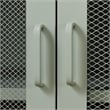Crea Metal Mesh 2-Door Accent Cabinet-Sage Green-South Shore