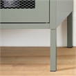Crea Metal Mesh 2-Door Accent Cabinet-Sage Green-South Shore