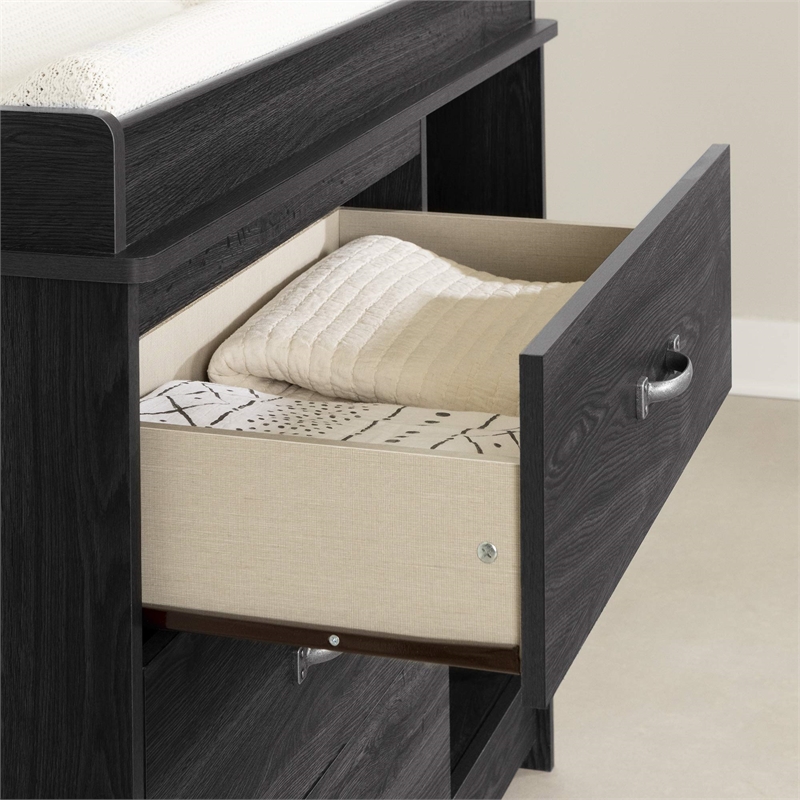 Tassio Changing Table-Gray Oak-South Shore