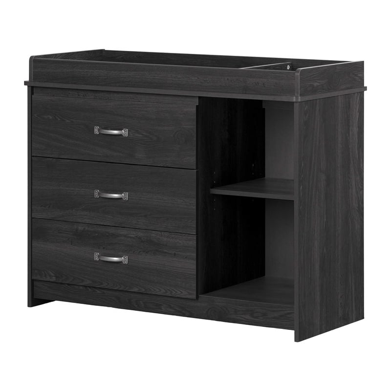 Tassio Changing Table-Gray Oak-South Shore
