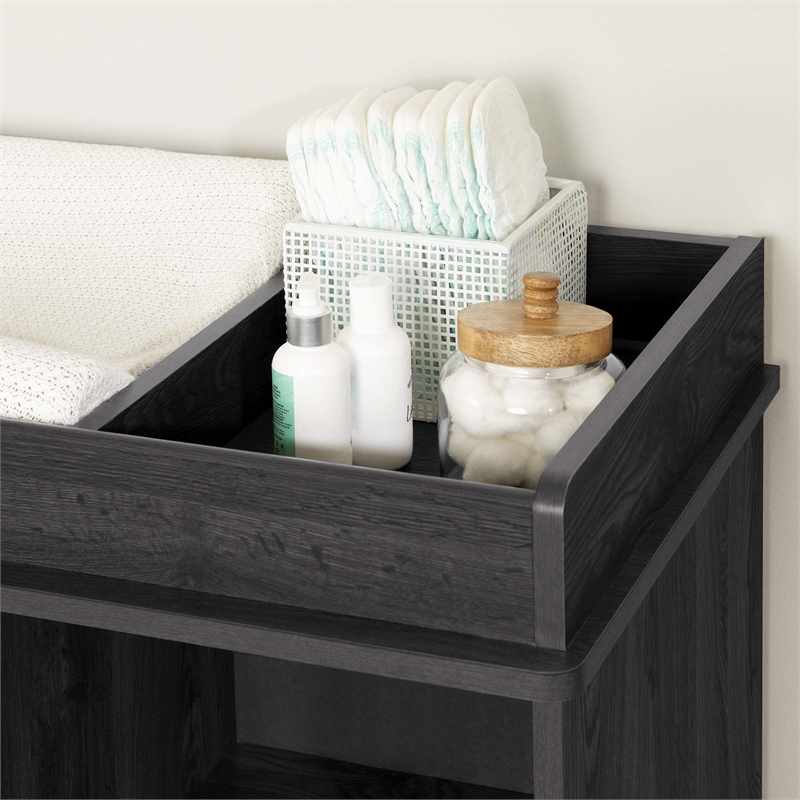 Tassio Changing Table-Gray Oak-South Shore