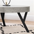 South Shore City Life Oval Coffee Table and 2 End Tables Set in Faux Concrete