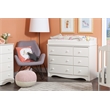 South Shore Angel 4-Drawer Chest and Changing Table Set in Pure White