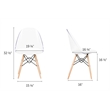 South Shore Gascony Gray Maple Desk and 1 Annexe White Eiffel Style Chair Set