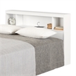 Fusion Bookcase Headboard Pure White South Shore