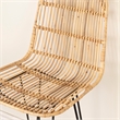 Balka Rattan Counter Stool Set of 2 Rattan and Black South Shore