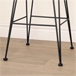 Balka Rattan Counter Stool Set of 2 Rattan and Black South Shore