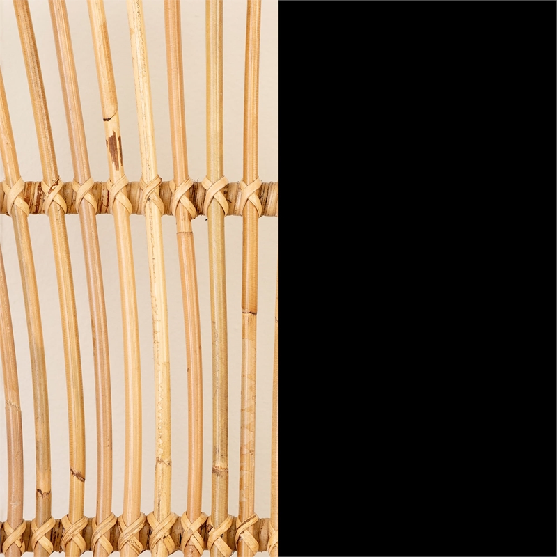 Balka Rattan Dining Chair Set of 2 Rattan and Black South Shore