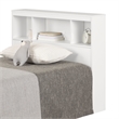 Summertime Bookcase Headboard Pure White South Shore