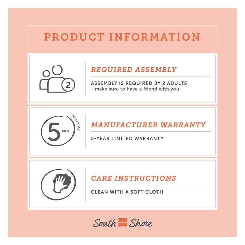 Myro Kitchen Island Natural Walnut and White South Shore