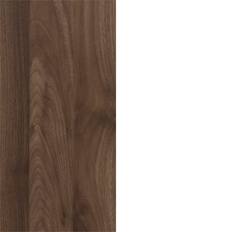 Myro Kitchen Island Natural Walnut and White South Shore