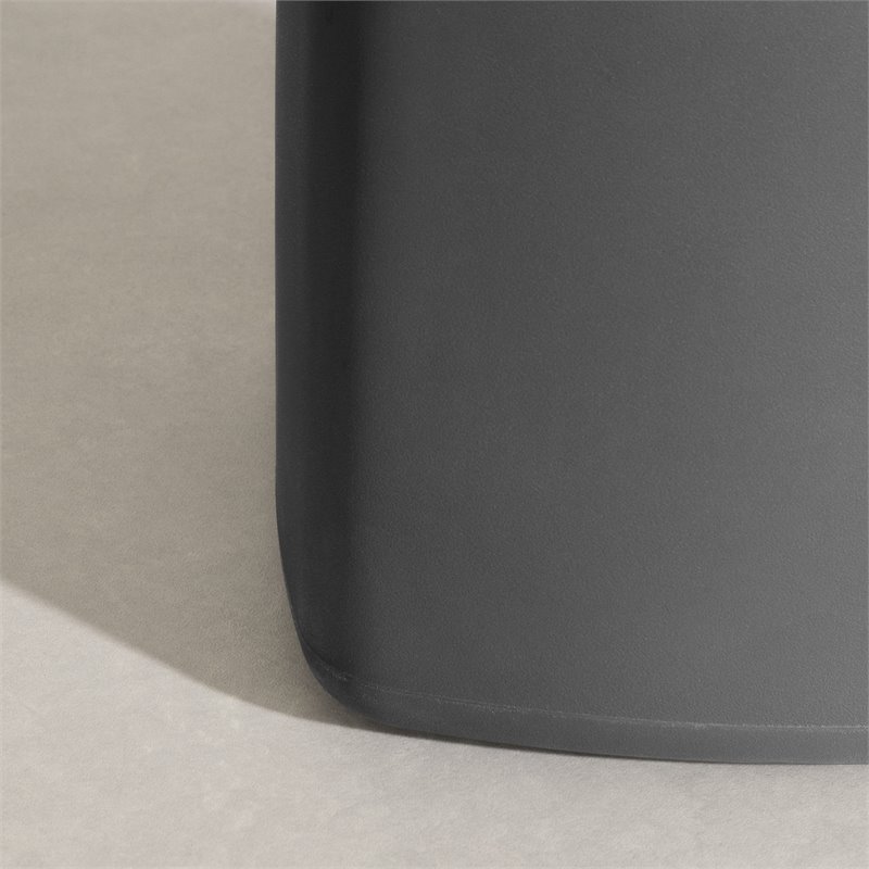 South Shore Sweedi Polyethylene Resin Kids Nightstand in Dark Gray