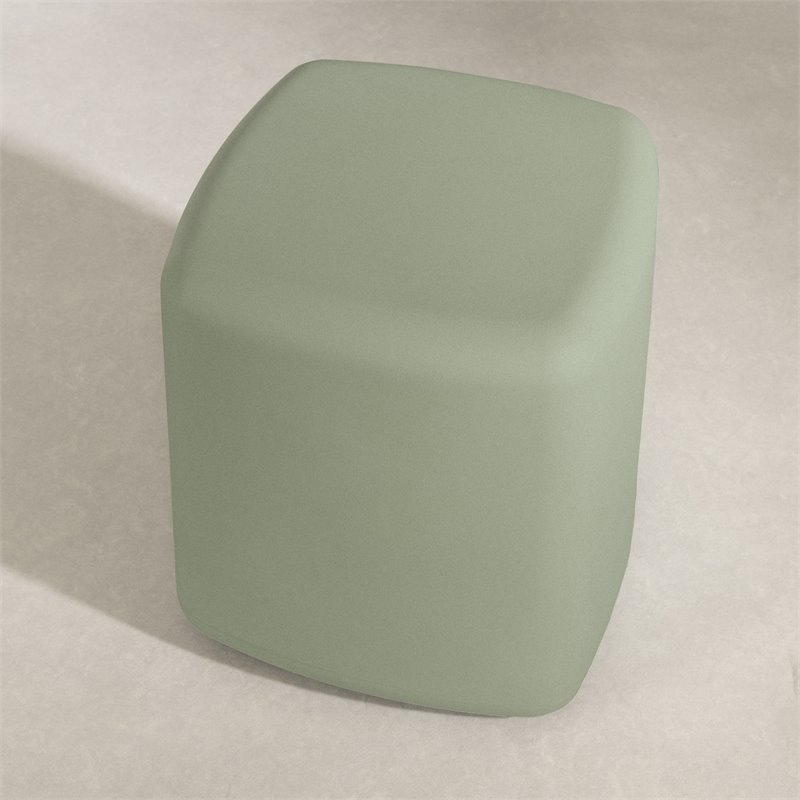 South Shore Sweedi Polyethylene Resin Nightstand in Sage Green