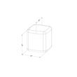 South Shore Sweedi Polyethylene Resin Kids Nightstand in White