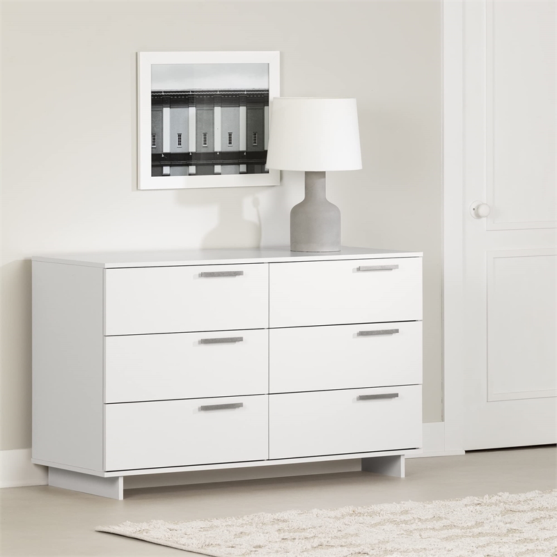 Cavalleri 6-Drawer Dresser Pure White South Shore