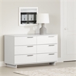 Cavalleri 6-Drawer Dresser Pure White South Shore